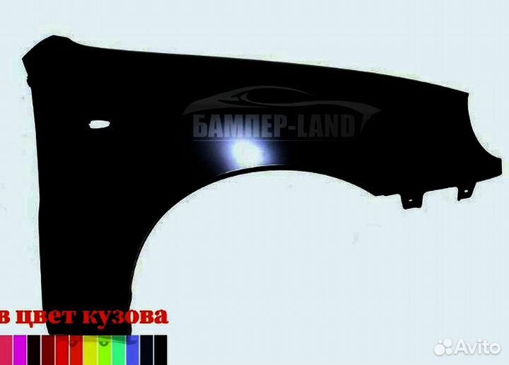 Крыло левое Chevrolet Lanos новое любой цвет