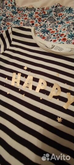 Лонгсливы для девочки 116 размер H&M