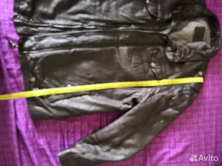 Кожаная куртка мужская 54 56
