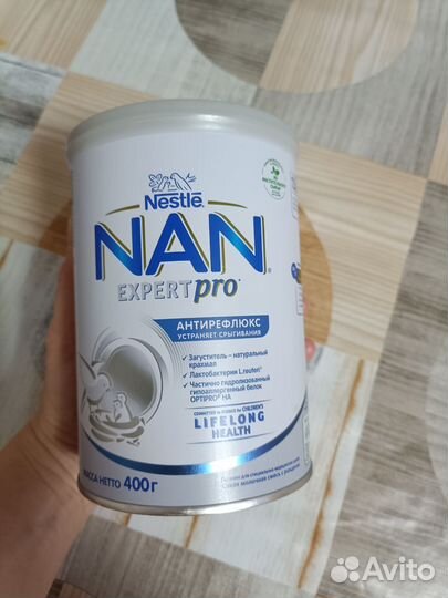 Детская молочная смесь nan антирефлюкс