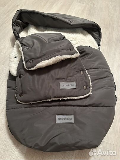 Конверт в коляску на овчине