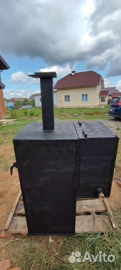 Печь для бани с баком