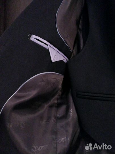 Пиджак+жилетка р 56 на 1-2 класс Темно синий цвет