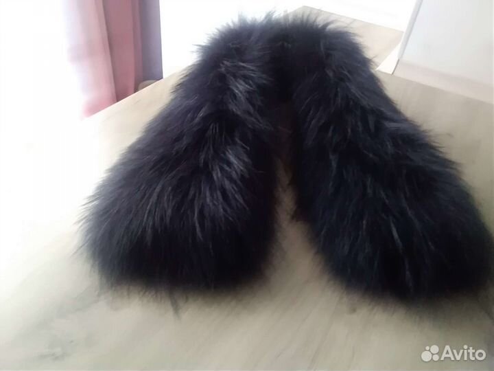 Воротник чернобурка 76 см