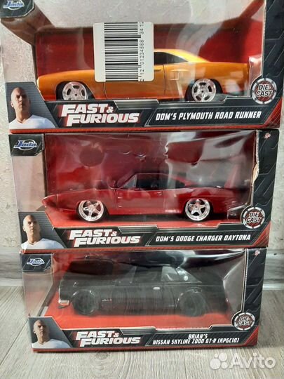 Модели jada toys форсаж fast and furious 1:24