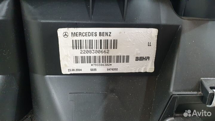 Печка в сборе на Mercedes W220 W215 C215