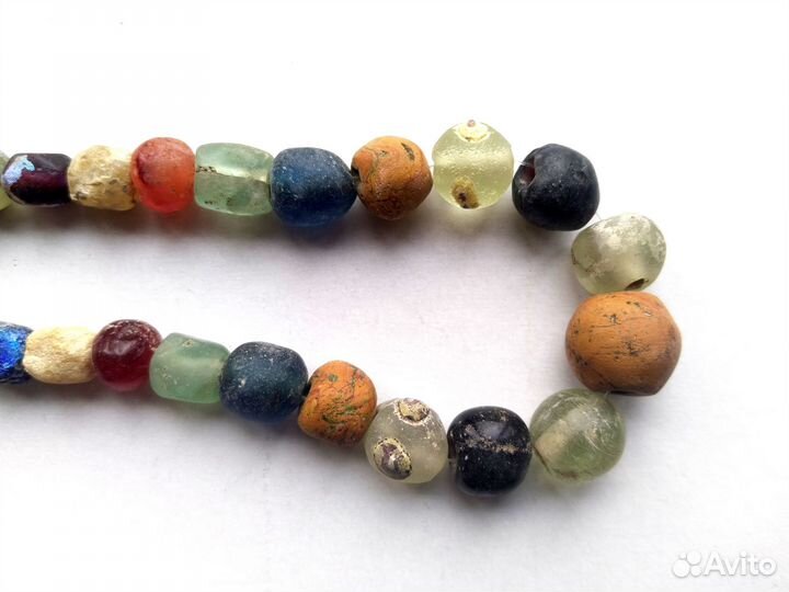 Крупные античные глазковые бусы (2)