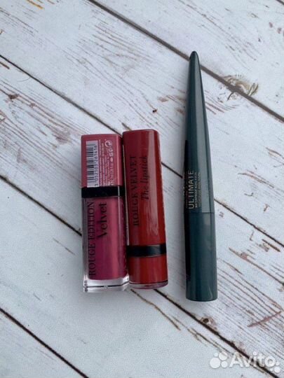 Матовая помада Bourjois, тени, декоративная космет