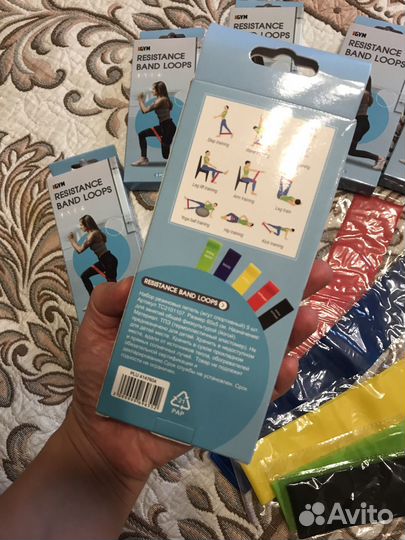 Фитнес резинки набор резиновых петель
