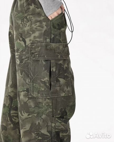 Штаны камуфляжные y2k