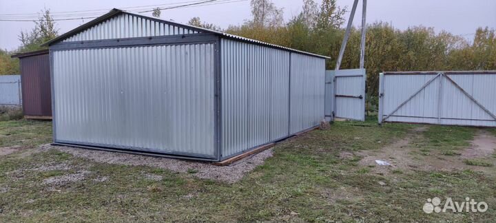 Гараж-пенал односкатный