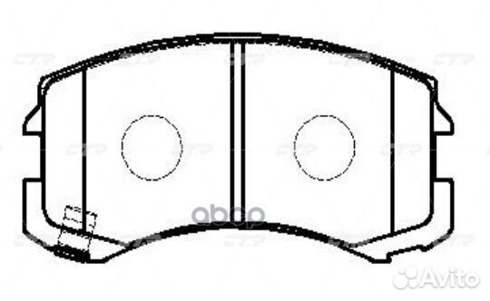 Старый номер CKM-12) Колодки тормозные GK0580 CTR