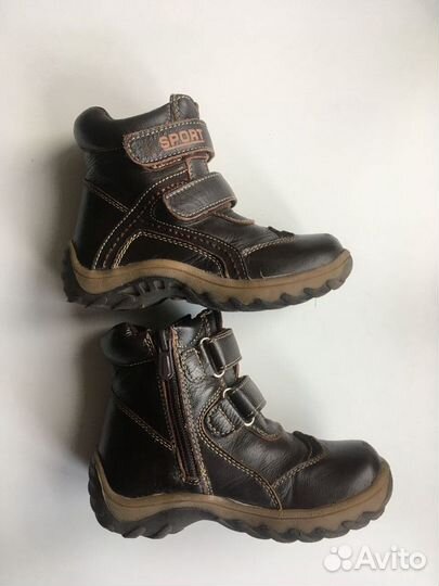 Детские ботинки кожаные