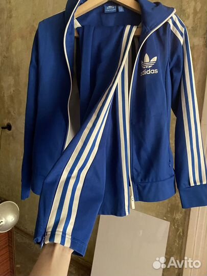 Синий спортивный костюм adidas original XS женский