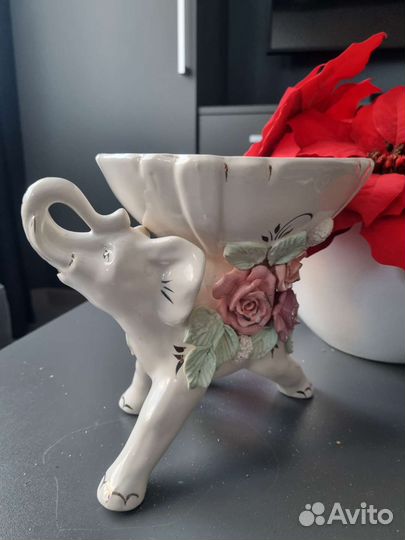 Блюдо-слон для фруктов и конфет