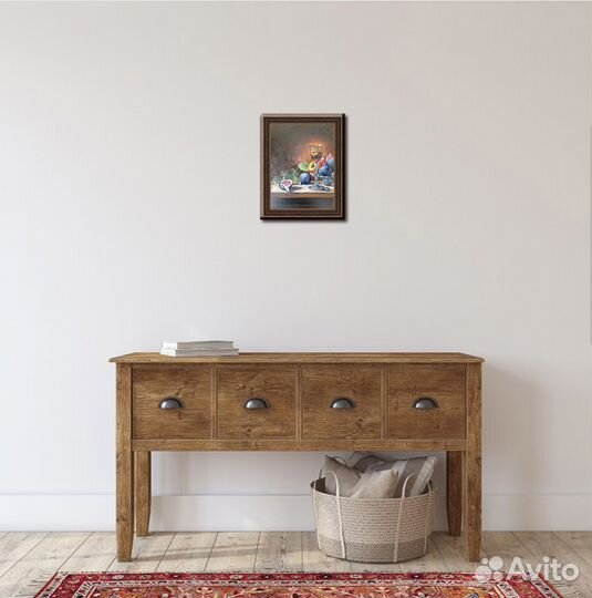 Картина инжир, натюрморт маслом 24/18 см