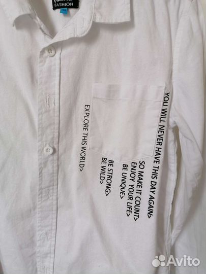 Рубашка белая 134 см