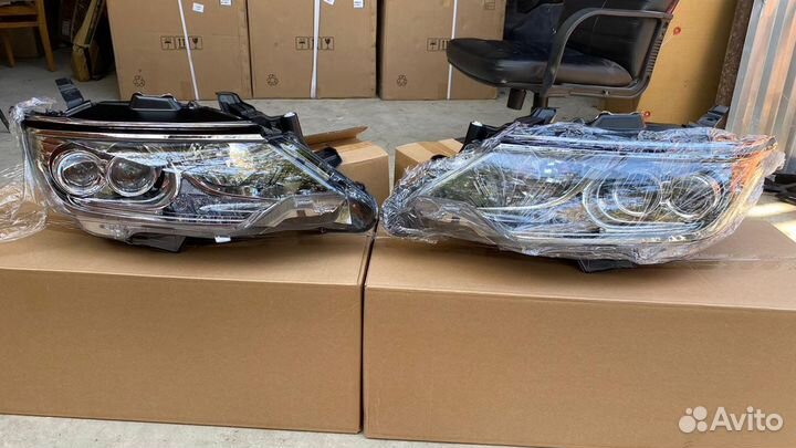Двух линзовые фары Камри 55