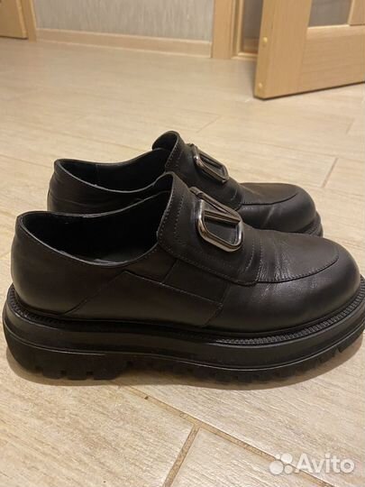 Лоферы женские натуральная кожа 37