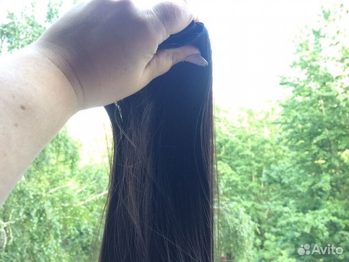 Волосы на заколках искусственные