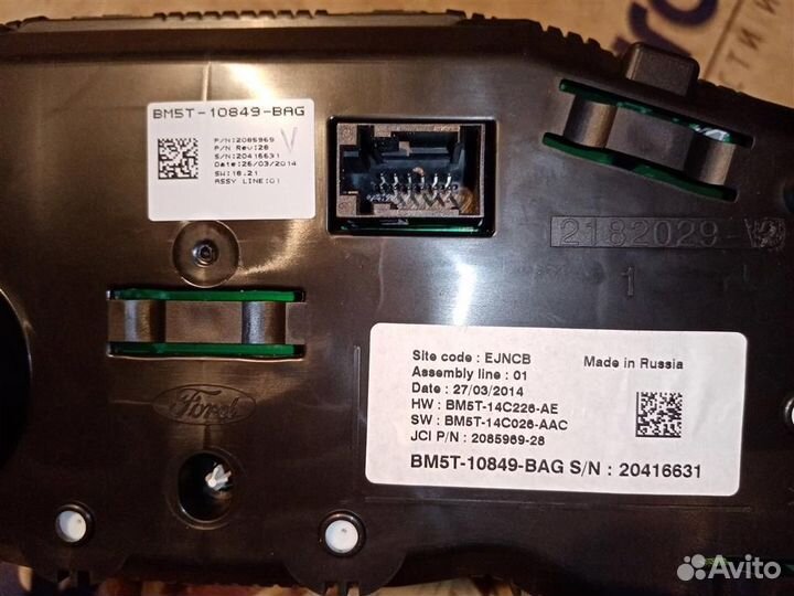 Панель приборов Ford Focus III 2011