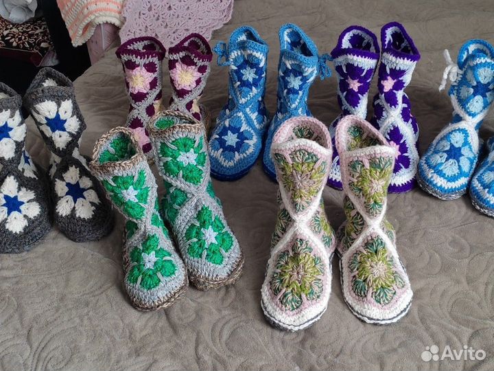 Вязаные сапожки (носки)