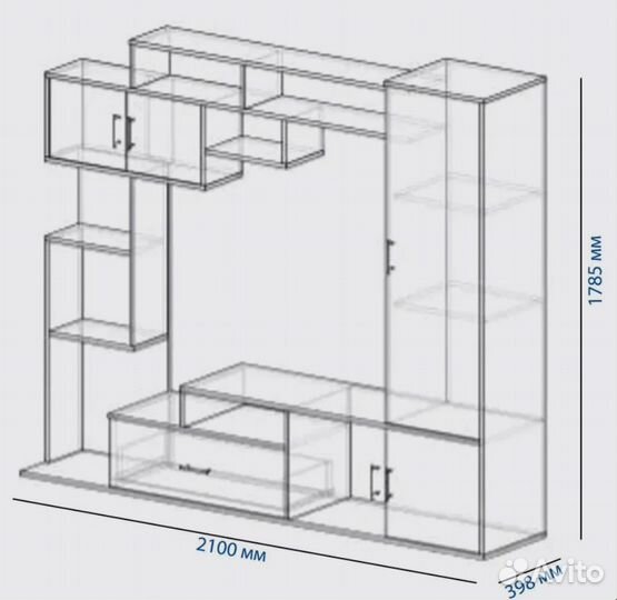 Стенка для гостиной/тумба под тв