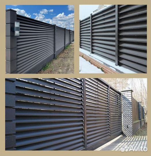 Забор жалюзи с доставкой и НДС на заказ