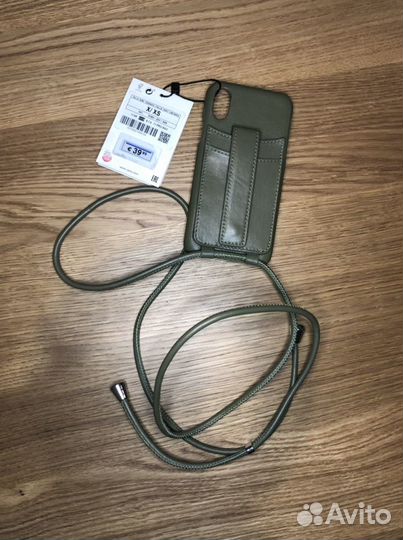 Кожаный чехол Zara для iPhone X/XS новый