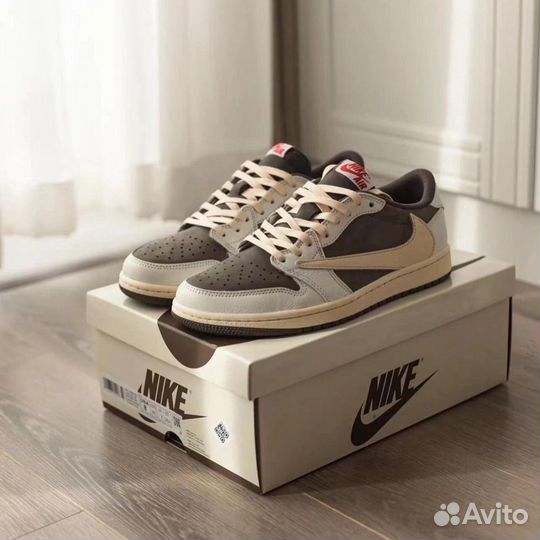 Кроссовки nike air jordan 1 low travis scott