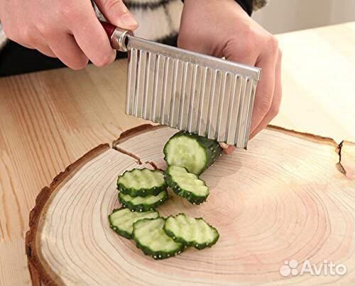 Нож рифленый для нарезки картофеля и овощей