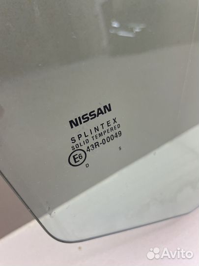 Стекло двери Nissan Primera P12
