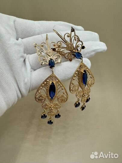 Новые золотые Серьги 585