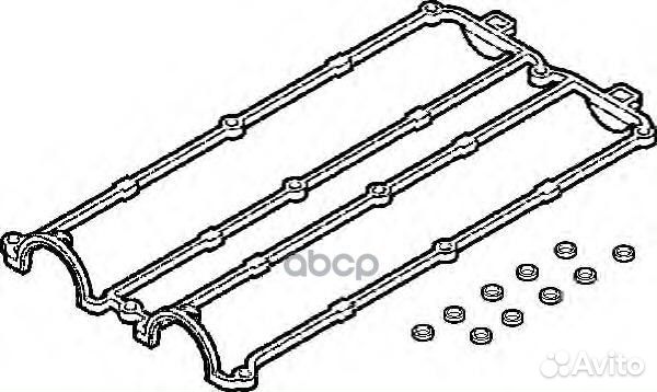 Прокладка крышки гбц полиакриловый каучук 38907