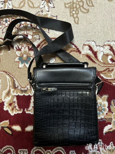 Мужская сумка барсетка кожанная