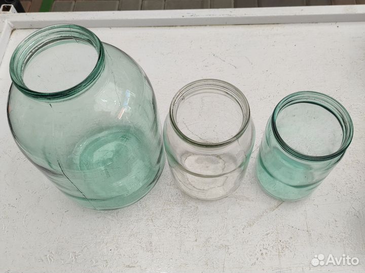 Банки стеклянные 700, 1, 3, литра