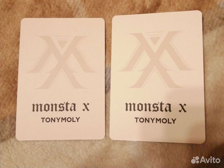 Карты Monsta X x Tonymoly Официальные k-pop