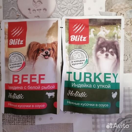 Корма влажный для собак