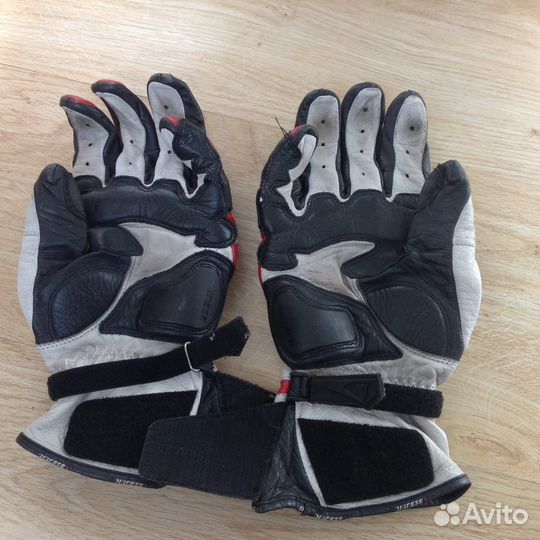 Перчатки кожа мото защита рук XL