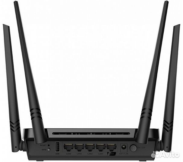 Wi-Fi роутер D-Link DIR-825/RU/I1A, черный