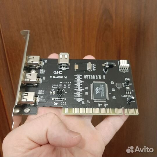 Плата pci - контроллер ieee 1394 (3+1 port)
