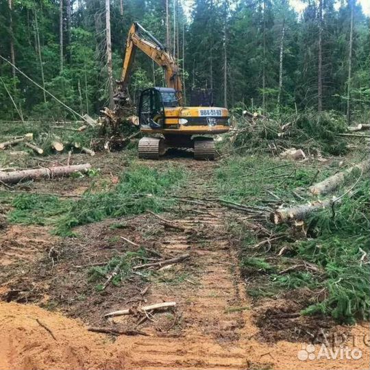 Отсыпка, Расчистка, Выравнивание участка