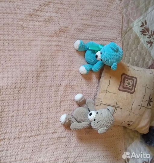 Вязанный плед детский