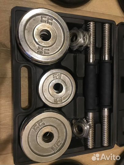 Гантели разборные набор в кейсе 2шт по 6кг, 12кг