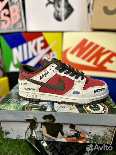 Кроссовки мужские nike dunk low x suzuki ninja