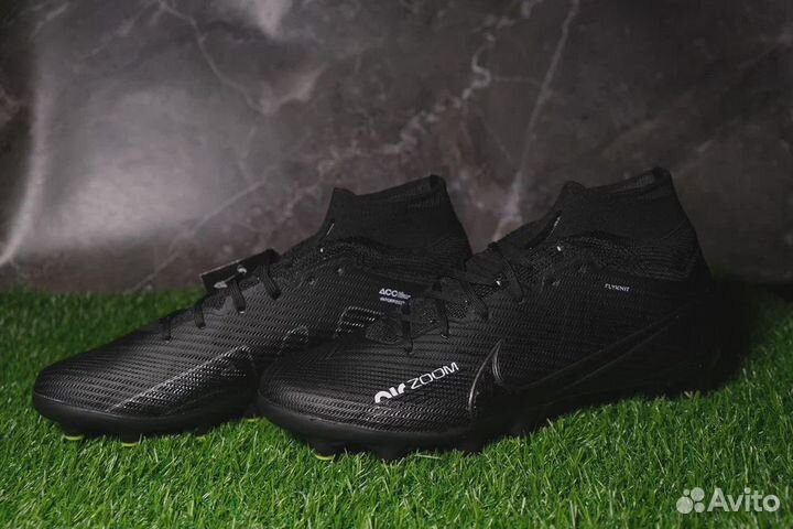 Nike Air Zoom Mercurial 9 Elite Black Футбольные