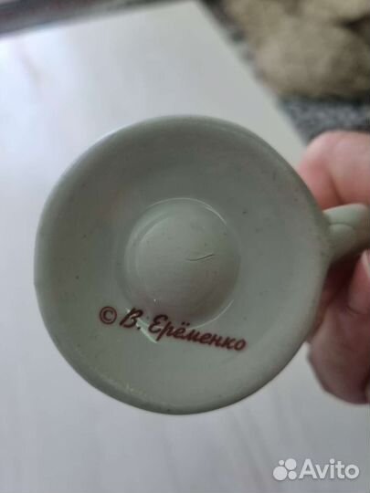 Подсвечник фарфор, авторская работа