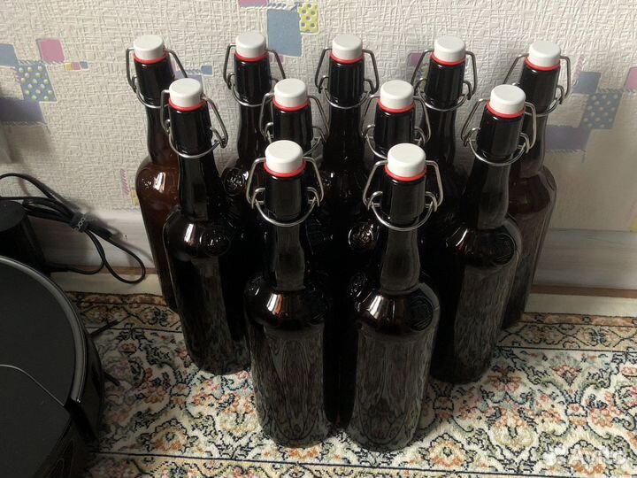 Бутылка с бугельной пробкой 0.75л