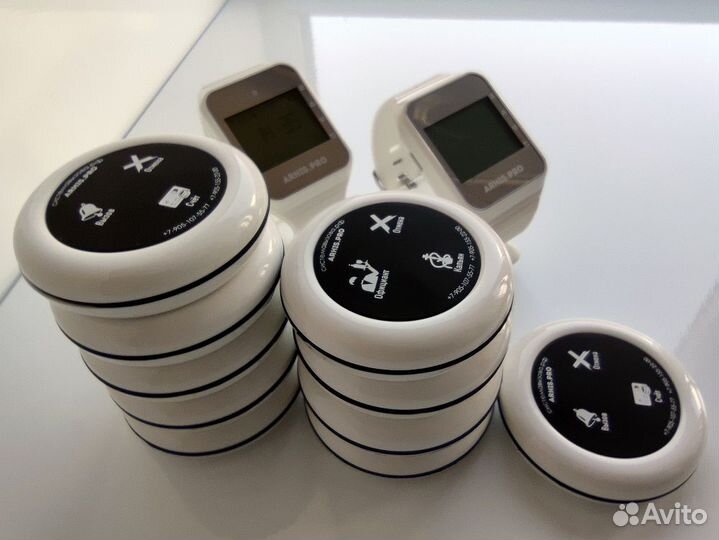 Система вызова персонала и официанта, часы-кнопка