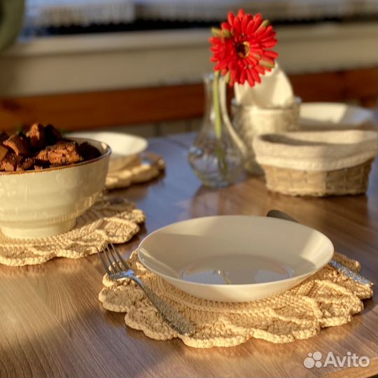 Салфетки перссонники для сервировки ручная работа